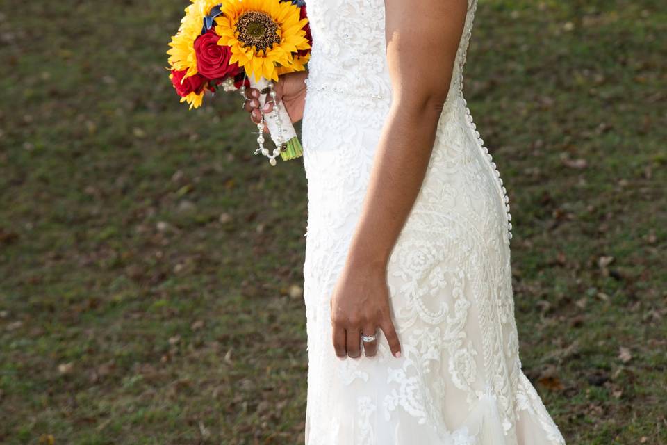 Our beautiful Fall bride!