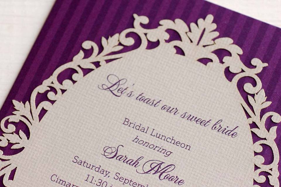 Bridal luncheon invite