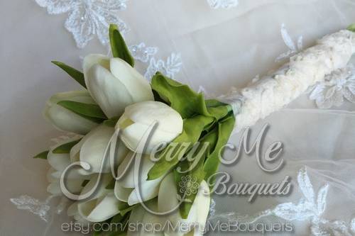 Elegant real touch tulip bouquet