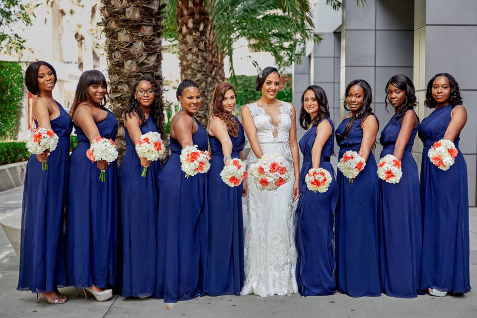 Bride & her girls