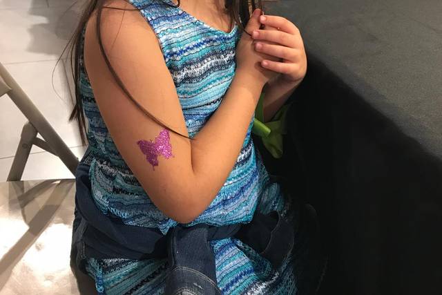 Glitter tattoo