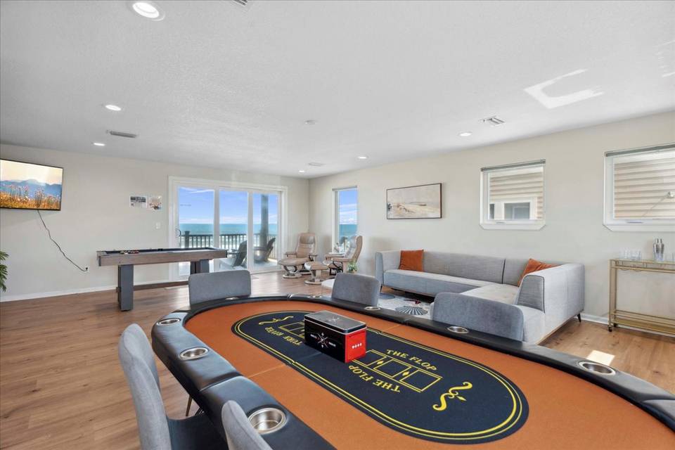 Oceanfront Entertainment Room