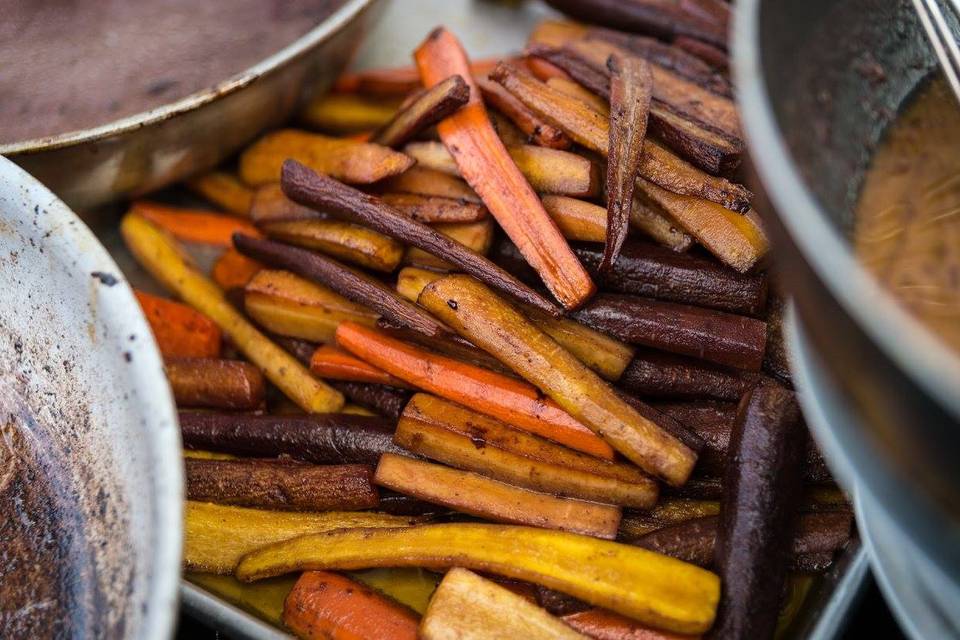 Fire roasted carrots