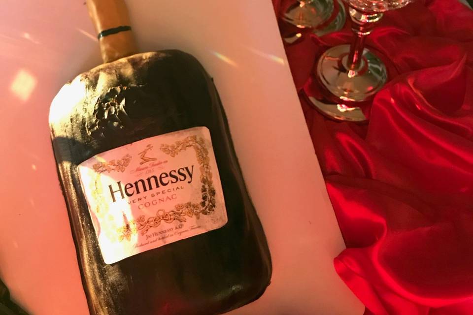 Grooms Hennessy Cake