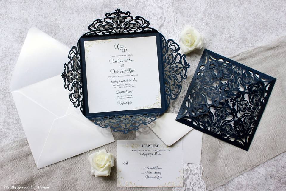 Lasercut Winter Wedding