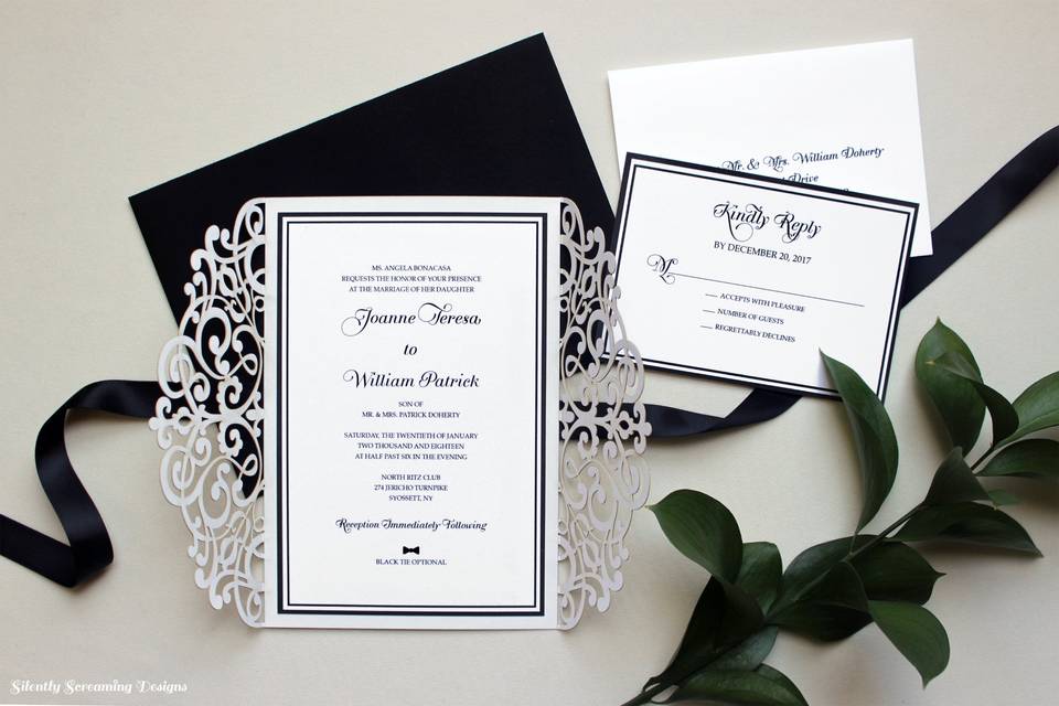 Classic Thermography Invites