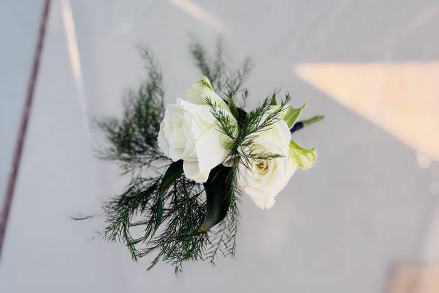 White Boutonniere