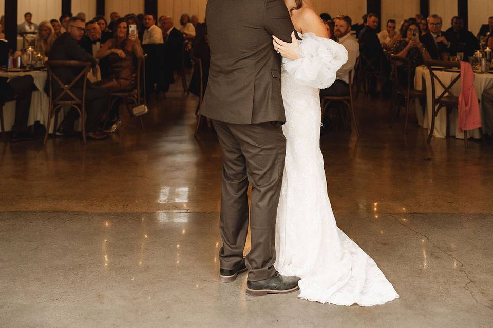 First dance in the barn