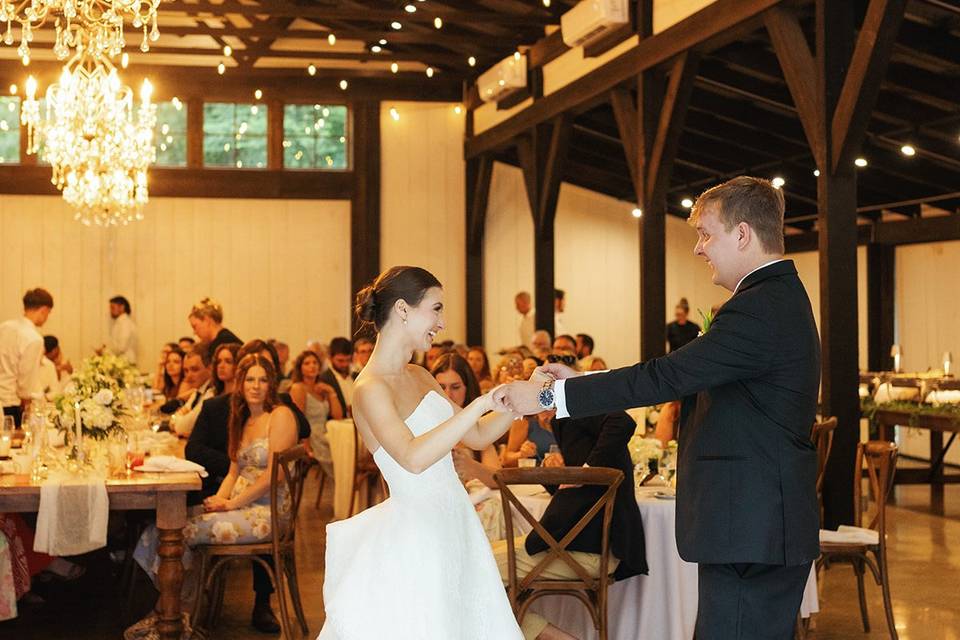 First dance in the barn