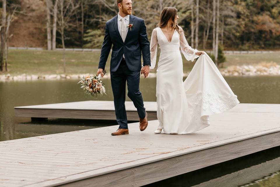 Dock on beautiful lake