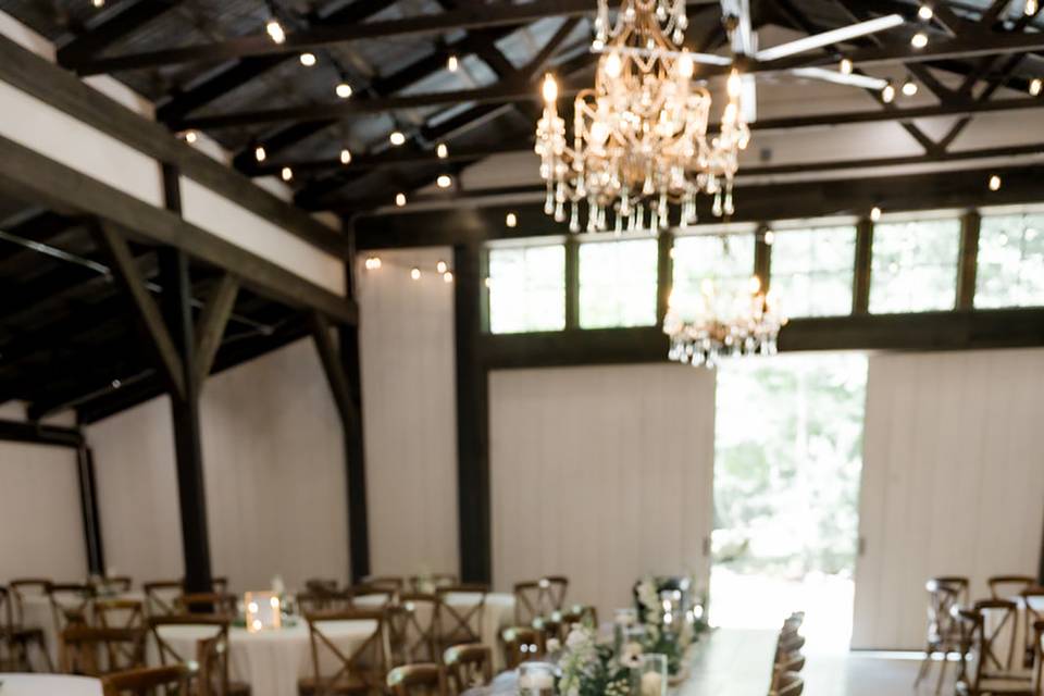 Indoor farmhouse tables