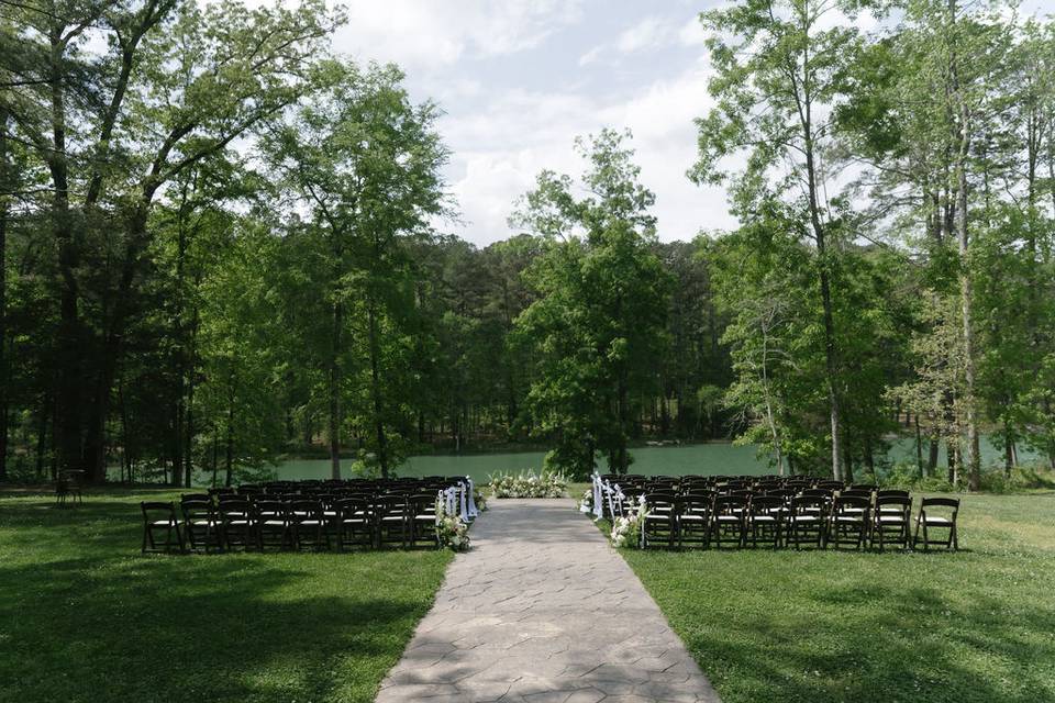 Lakefront Ceremony Wedding