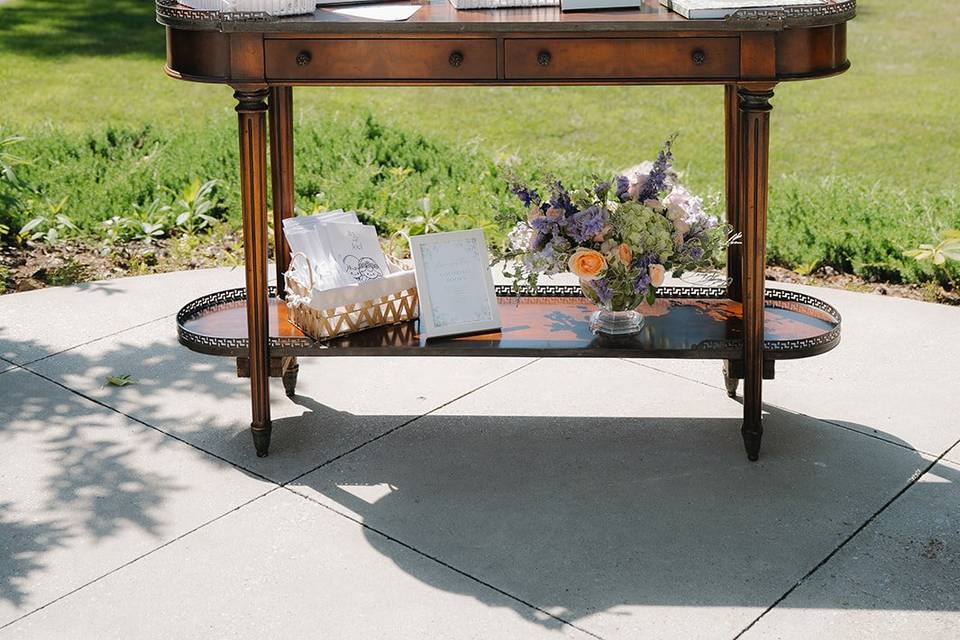 Wedding guest entrance