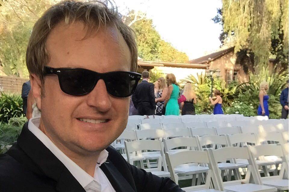 Matt playing for a wedding