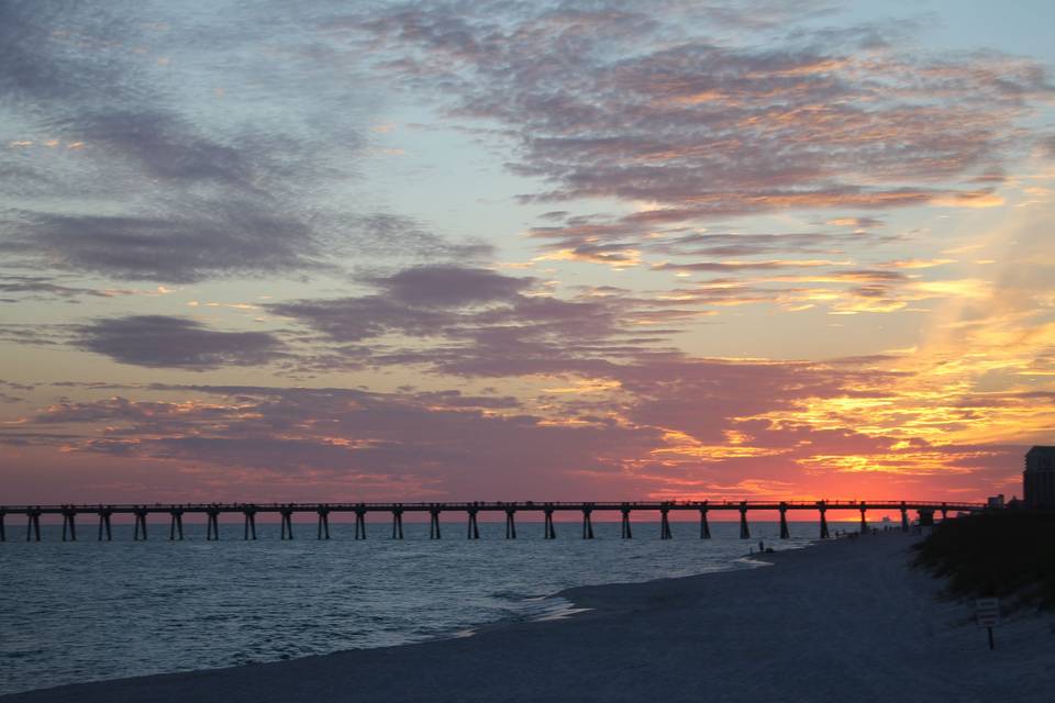 Sunset at the beach