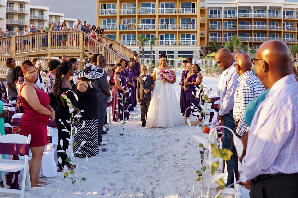 Bride with son