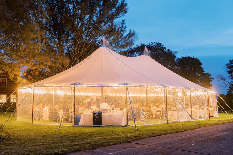 Tented reception