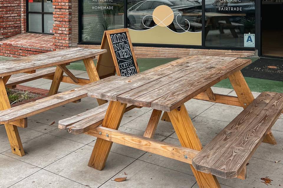 Outdoor seating