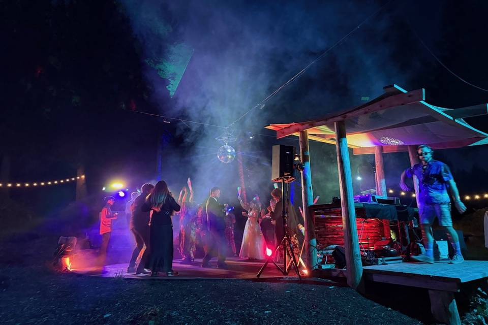 DJ lighting up the dance floor
