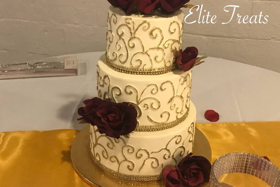 Filigree buttercream