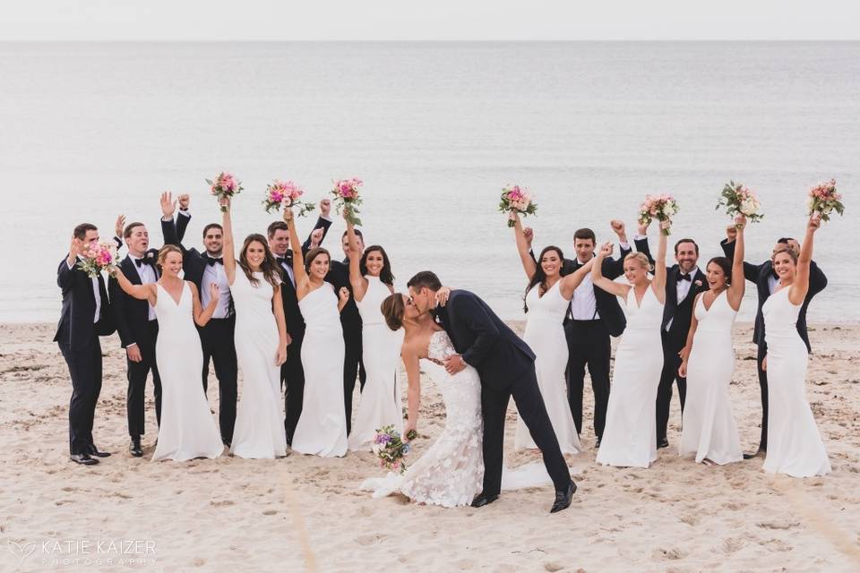 Bridal Party on Galley Beach