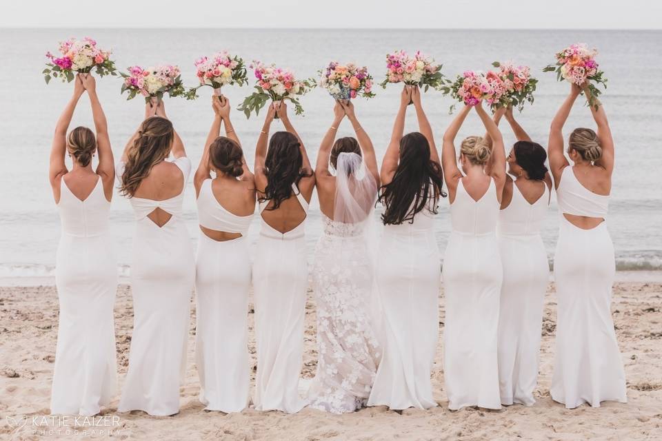 Bride and her Maids