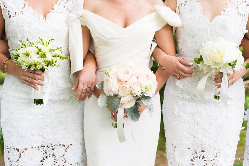 Bride and her Maids