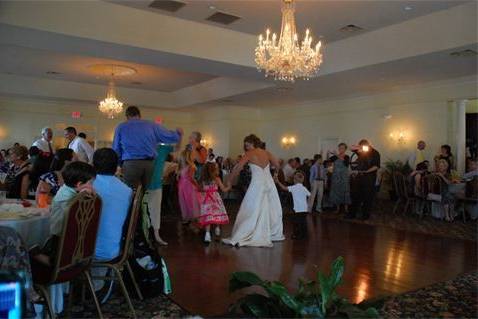 Guests dancing