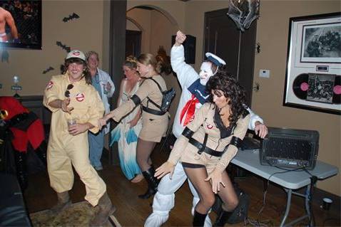Guests dancing