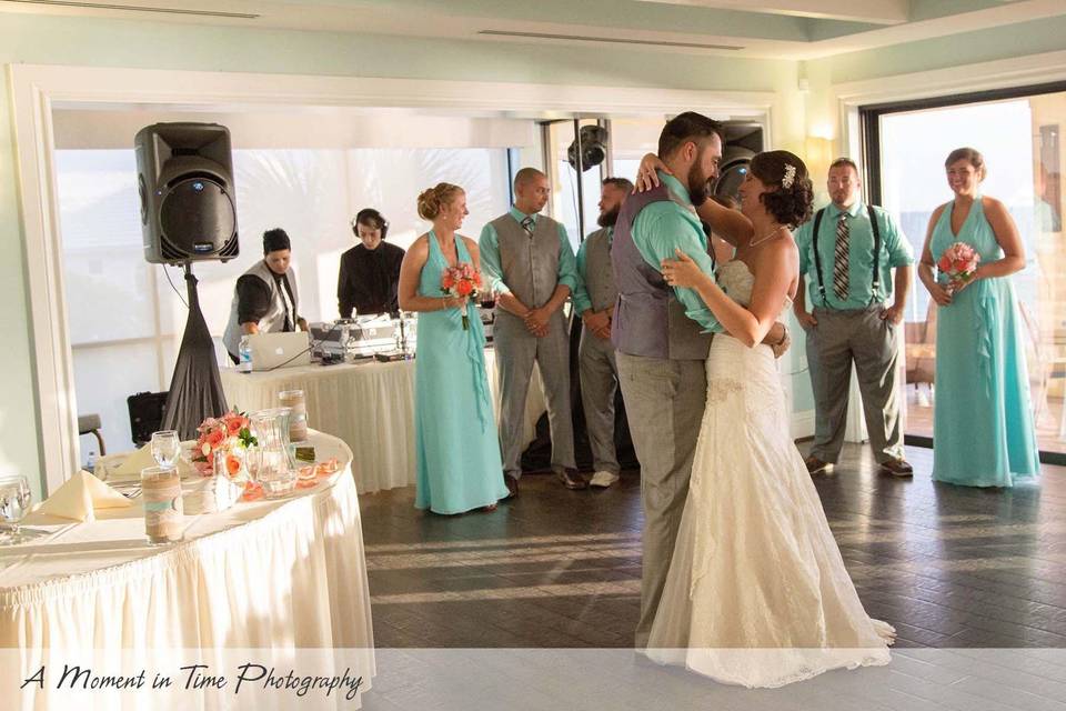 First dance as newlyweds