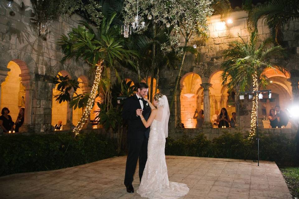 First dance as newlyweds