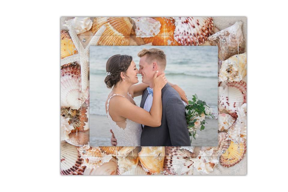 Beach theme picture frame