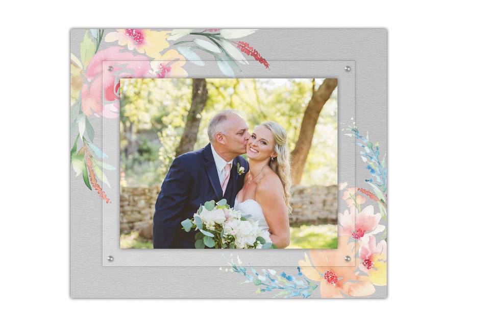 Tropical theme picture frame