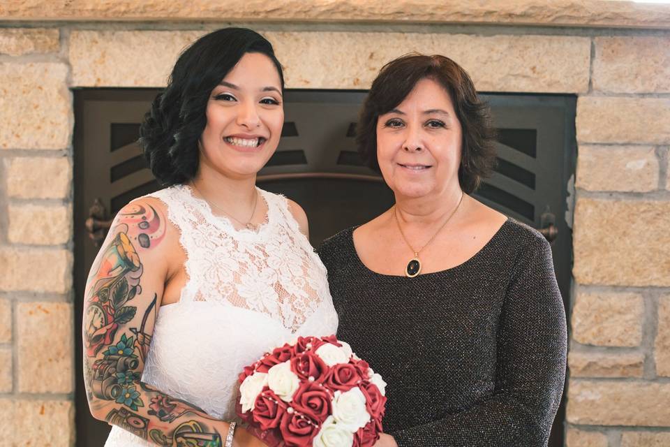 Bride with Mother