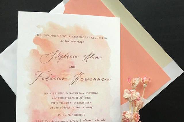 Watercolor Invitation