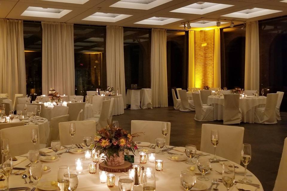 Fall wedding reception