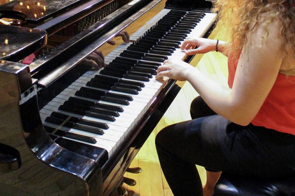 Playing at Ganz Hall