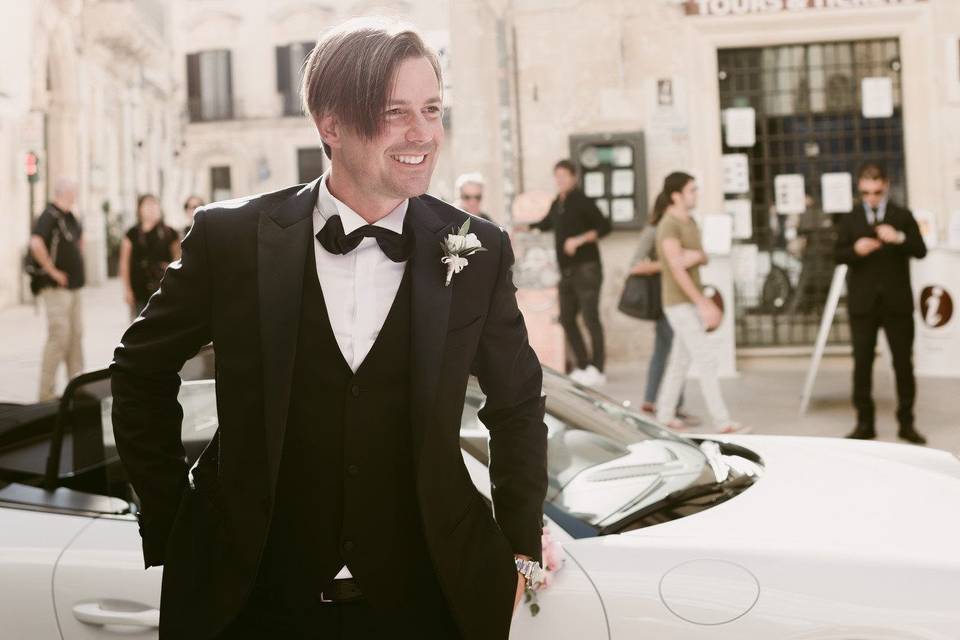 Wedding in Lecce. Here comes ehe groom!