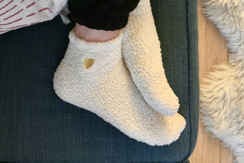Heart of Gold Cozy Socks