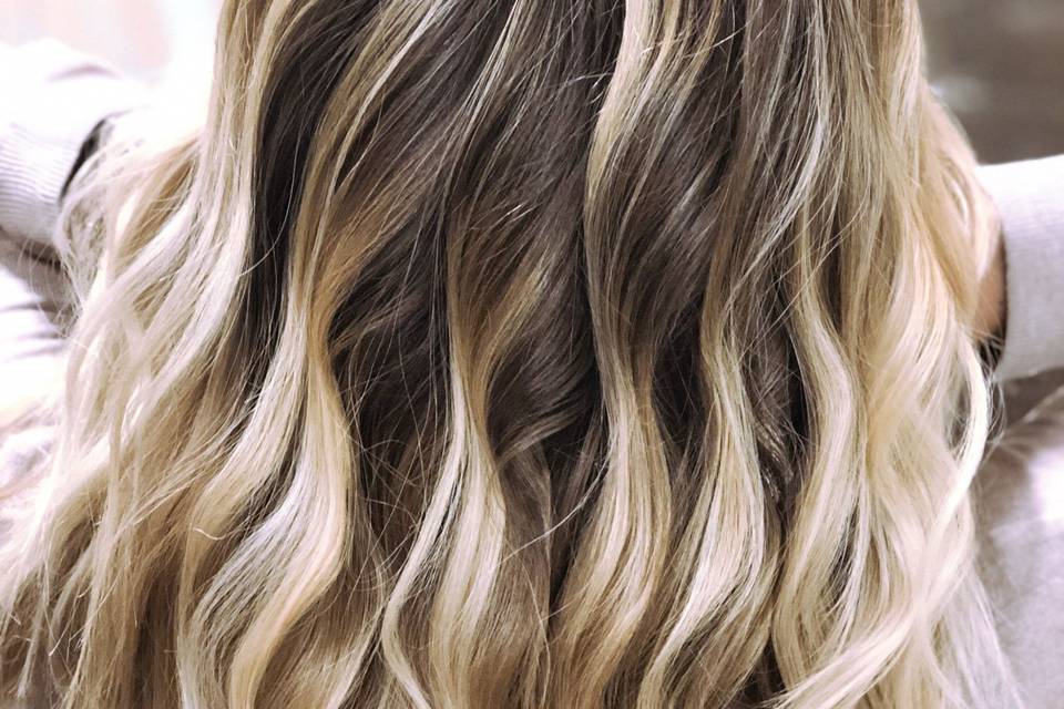 A cool blonde ombre