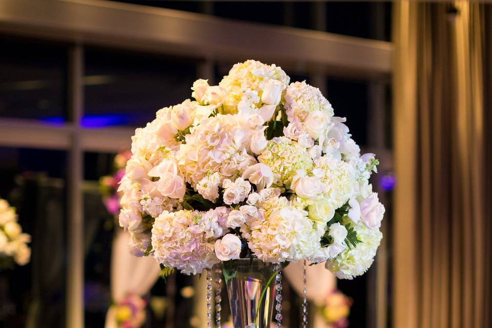 White flower centerpiece