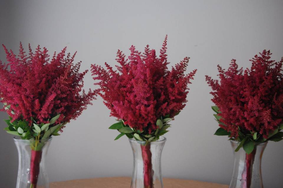 Red centerpiece ideae