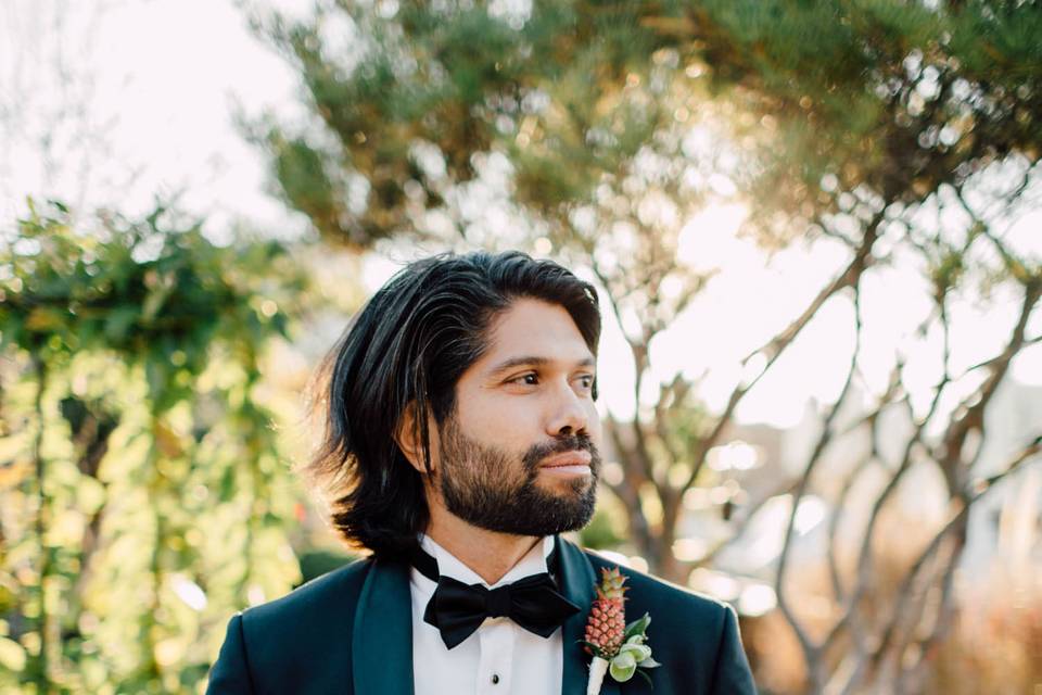 A classy groom