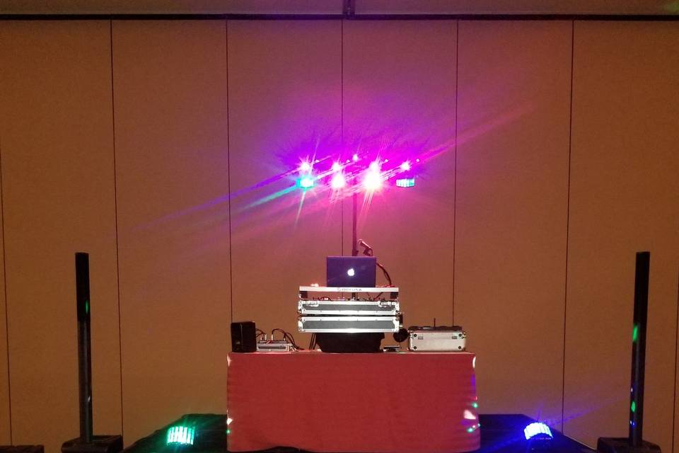 Corporate Set Up w/ Lights