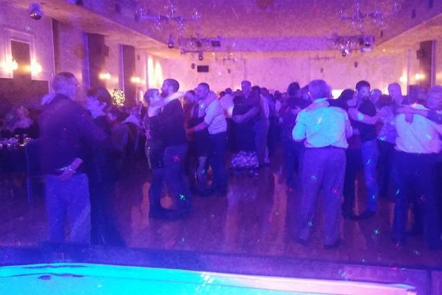 Guests dancing