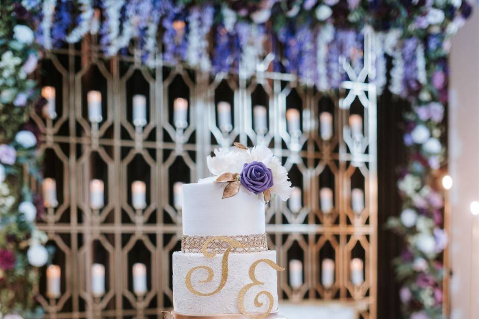 Purple Elegant Decoration-Cake