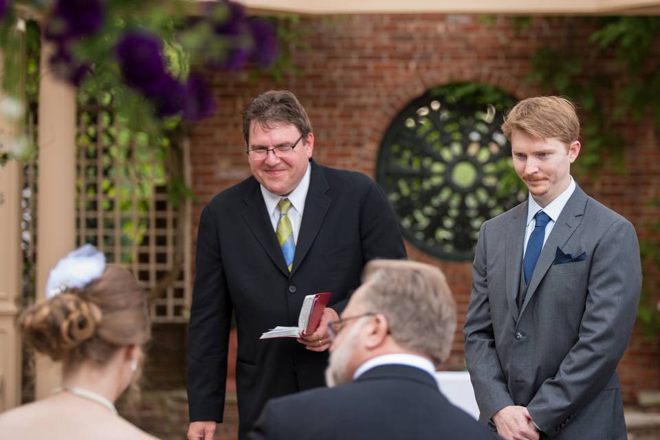 Meeting the bride