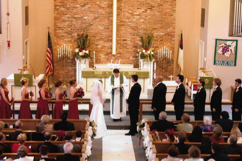 Wedding in a church