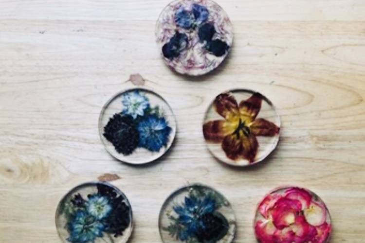 Floral preservation: coasters