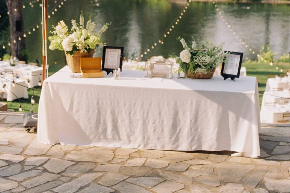 Welcome table